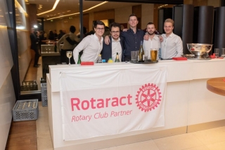 Die großartige Unterstützung von Rotaract sicherte das leibliche Wohl